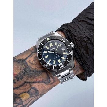 Custom Seiko Mod • Gloss Black 62Mas Silver SPB143 V2 Automatic • 40mm